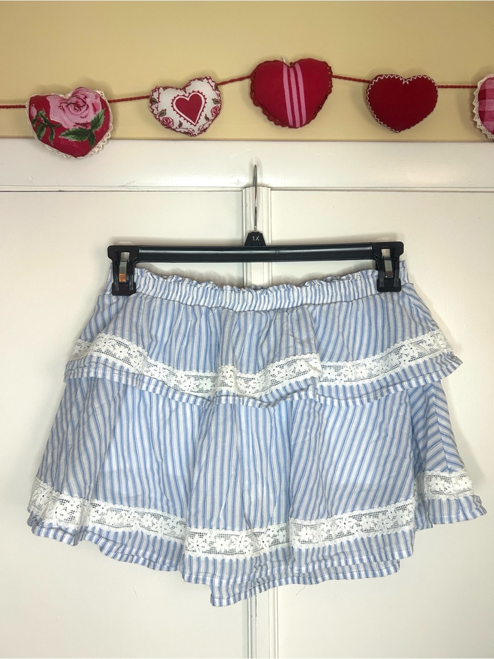 Cotton Cottagecore Lace Skort - S